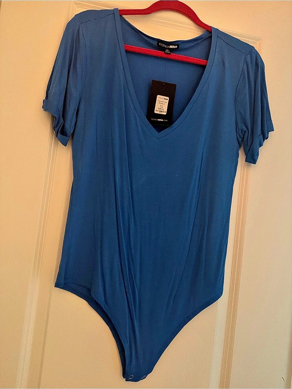 Blue Short Sleeve Bodysuit NWT